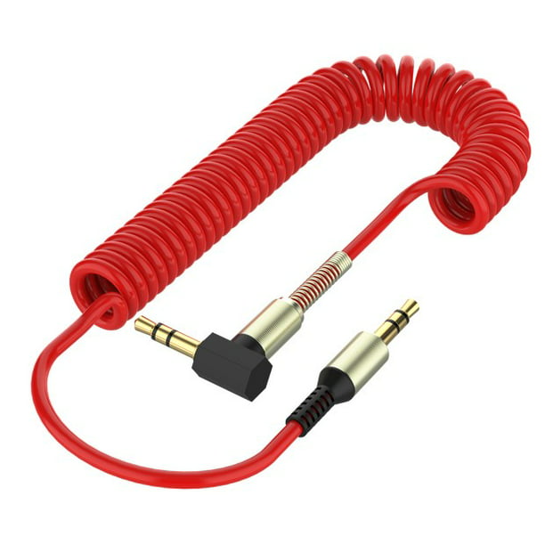 3.5MM Audio Aux Headphone Cable Extension Stereo Cord Red Male to Female.PI